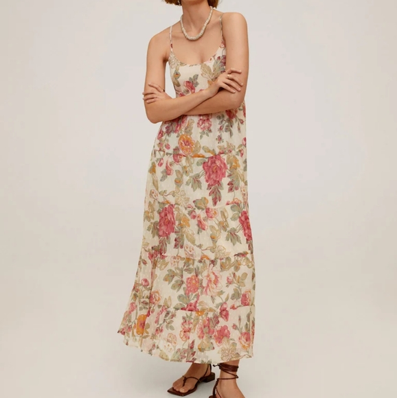 #38🔥Last 2🔥MANGO Floral maxi dress - Picture 8 of 9